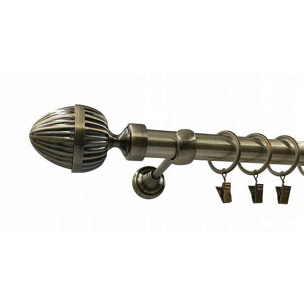 Garnýž fi25mm Zlato Antik 140 Cm Milano