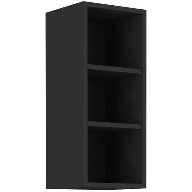 Horní kuchyňský regál Monza, 30 cm, černý