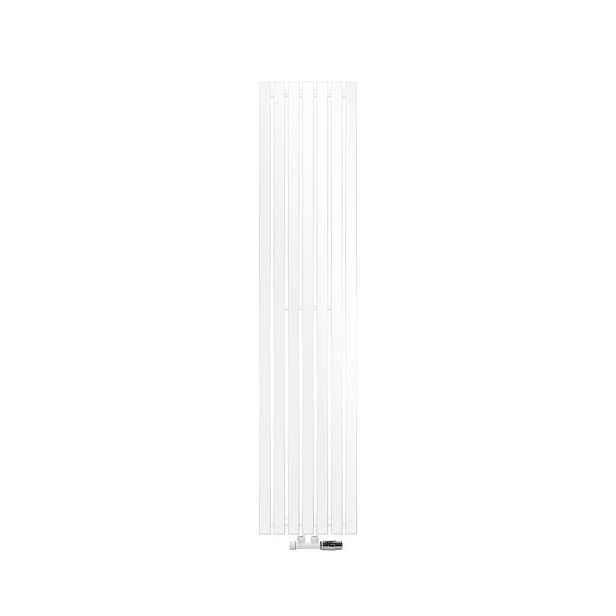 LuxeBath KOUPELNOVÝ radiátor Stella 370 × 1800 mm, bílý, s ventilem, rohové provedení