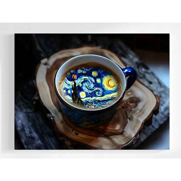 Plakát Kavárna Káva Cafe Van Gogh Hvězdná Noc 100x75