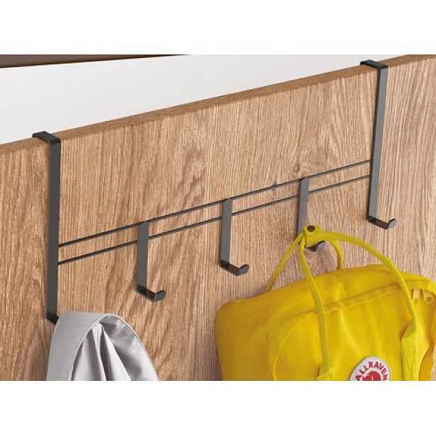 Závěsná lišta na dveře Lava TouchTherm L 38 cm, černá