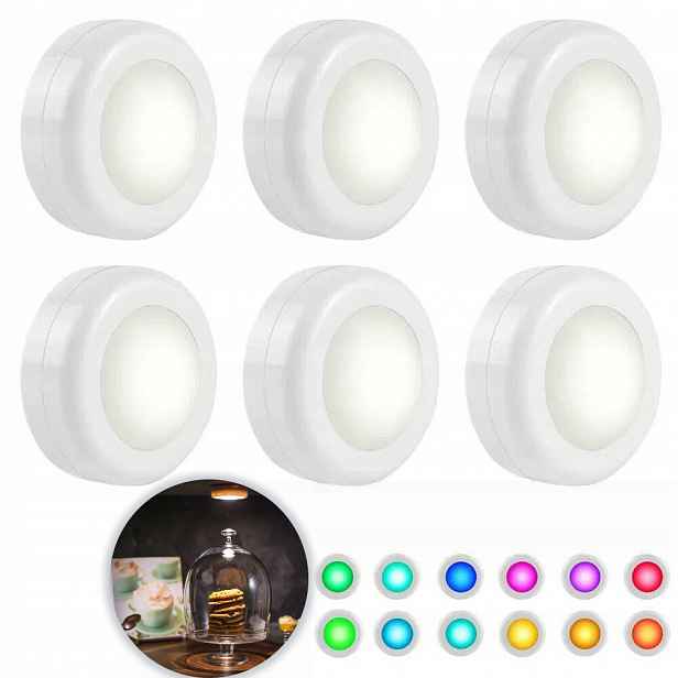 Led nábytkové dotykové lampy na dálkové ovládání Sada 6 světel 2 Dálkový Ovladač