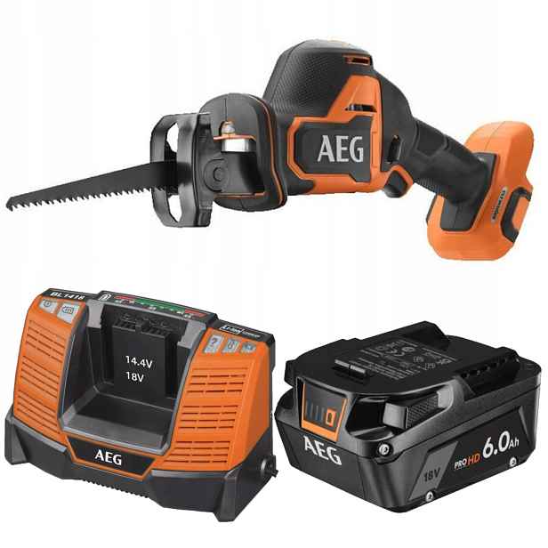 Aeg Pila Ocaska Subkompaktní nabíječka BL1418 Akumulátor 6.0 Ah