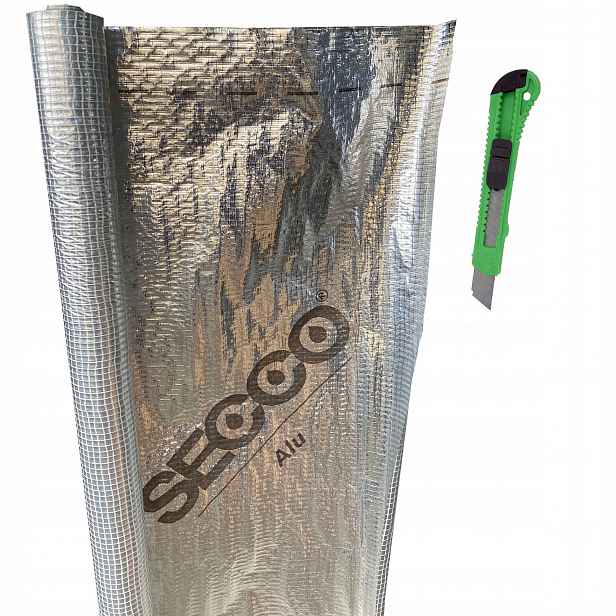 Fólie Střešní Fólie Secco Alu 110 g 22,5 m² Alu Páska