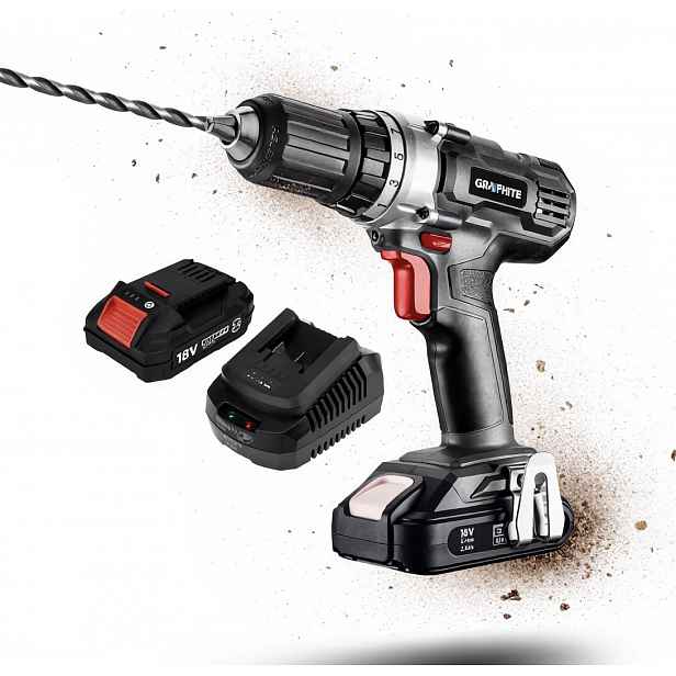 Graphite Aku Vrtačka 58G006 Energy+ 18V Akumulátor 4AH Napájecí Zdroj Kpl