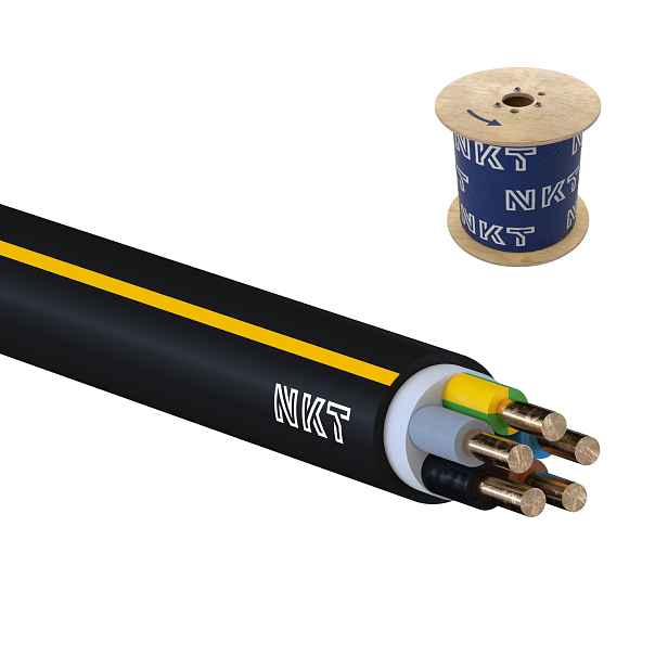 Kabel CYKY-J 5× 2,5 RE 500 m/cívka