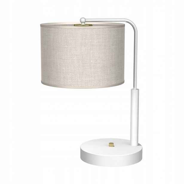Lněno-kovová stolní lampa E27 Lino Eko-light