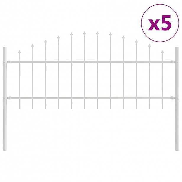 vidaXL Zahradní plot WOERDEN 5 ks 170 x 115 cm Práškově lakovaná ocel