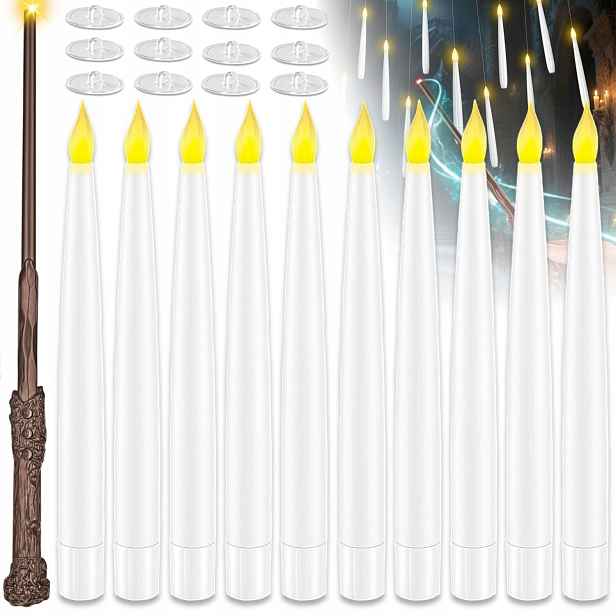 10 X Stolní Svíčka Led, Svíčka Na Baterie, Vysoká, Dlouhá, 15 CM Pro Dekoraci