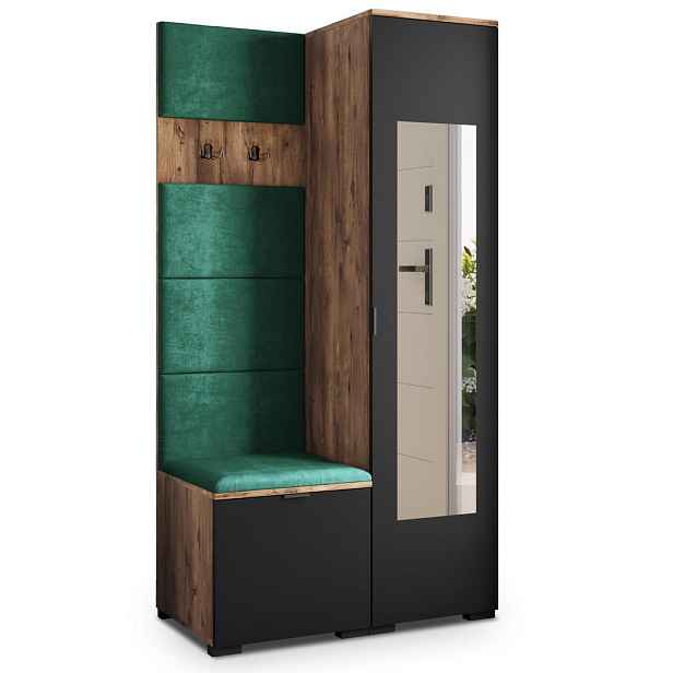 MASSENO MODERNÍ PŘEDSÍŇOVÁ SESTAVA VIRA, 95/181/51 cm, dub Lefkas