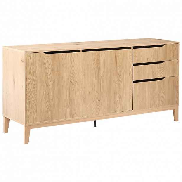 Beliani SIDEBOARD se 2 dveřmi Světle hnědý Moncton