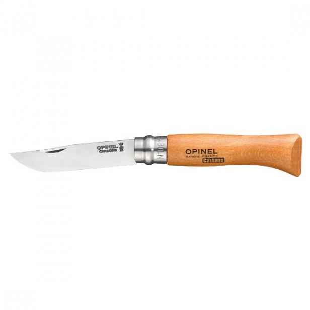 Kapesní nůž N°08, uhlíková ocel, 8,5 cm, "Carbone" - Opinel