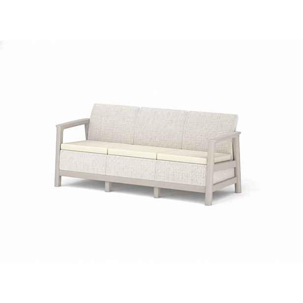 KETER Pohovka SCANDI LINDI 3 | Pebble Grey / Soft beige