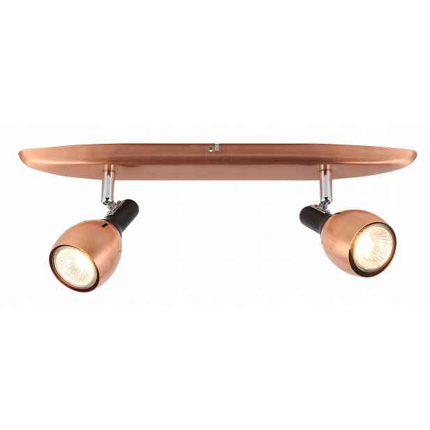 Lampa měděná lišta 2XGU10 Cross Candellux
