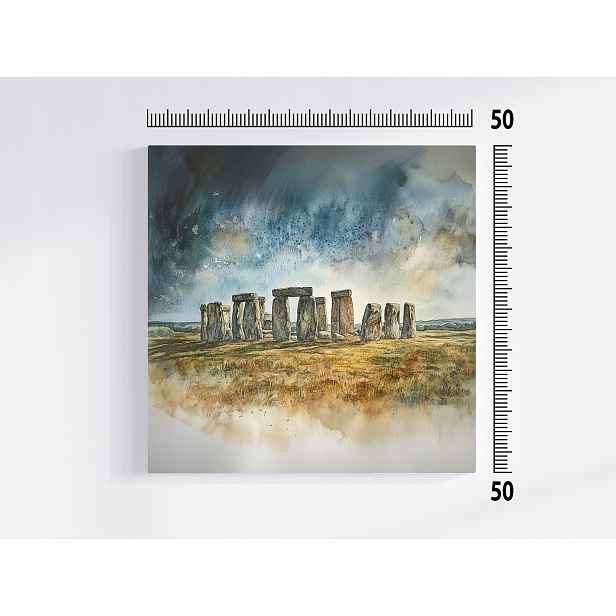 Obraz Na Plátně Canvas Stonehenge Kruh Kameny Megalit Druid Pohled 50x50