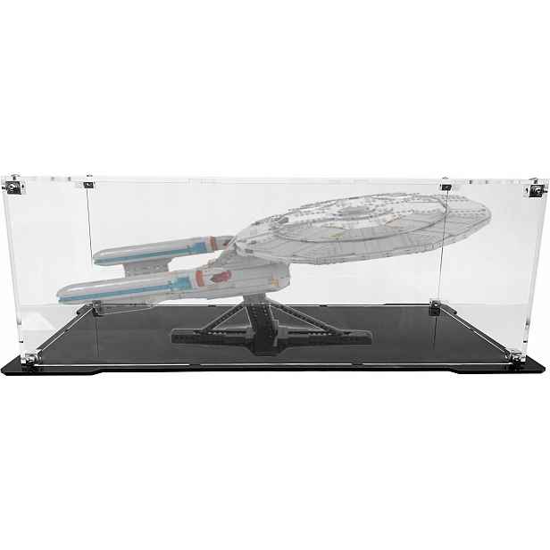 Vitrína s černým podstavcem pro Lego 10356 Icons Star Trek: Usa Enterprise