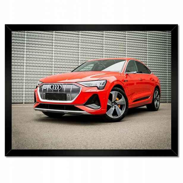 Plakáty v rámu 40x30 Červené Audi e-tron