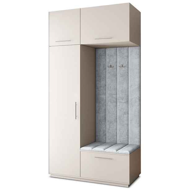 MASSENO MODERNÍ PŘEDSÍŇOVÁ SKŘÍŇ REMA, 120/240/60 cm, kašmírová