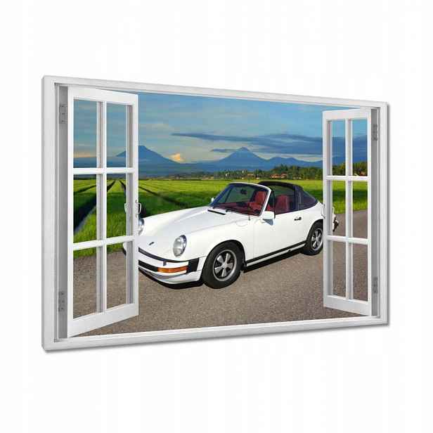 Obrazy 120x80 Bílé Porsche