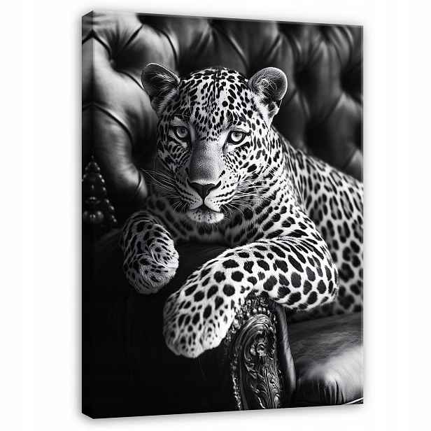 Obraz Jaguar Na Křesle Zvíře Do Ložnice Obývacího Pokoje Kuchyně Na Plátně 120x80