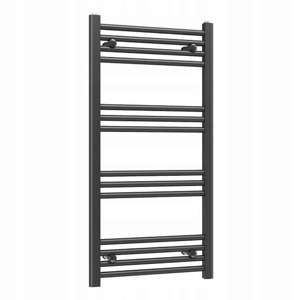 Ohřívač Basic 60x100 cm černý koupelnový žebříkový radiátor Gamma