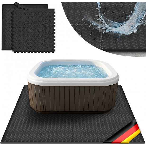 Podložka Pod Bazén Jacuzzi Matra 200 X 200 CM Černá