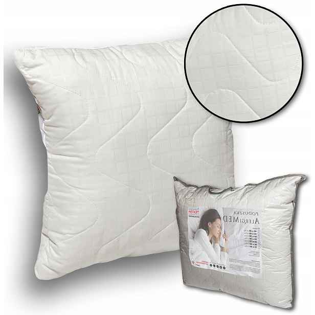 Polštář Vysoká Antialergický Na Spaní Ecru Celoroční Zip 70x80cm