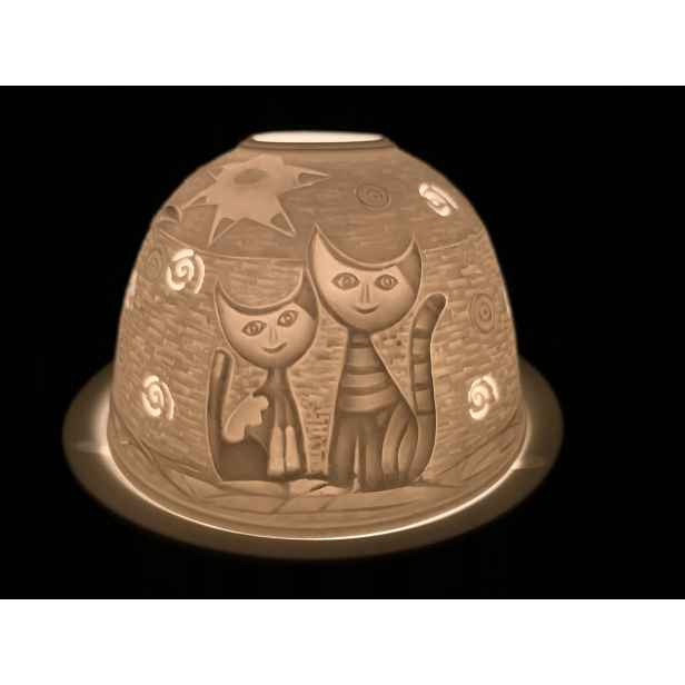 Porcelánový lampion Kočky 2