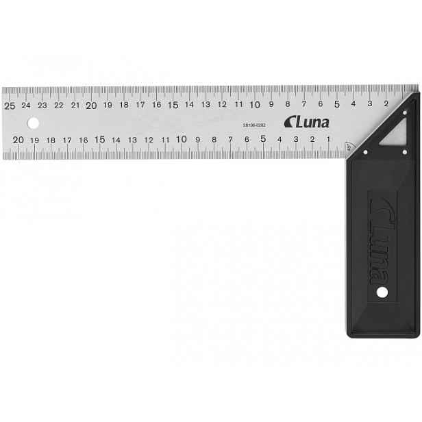 Hliníkový úhelník Luna Alu 250 mm dílenský nerezová ocel 281060202