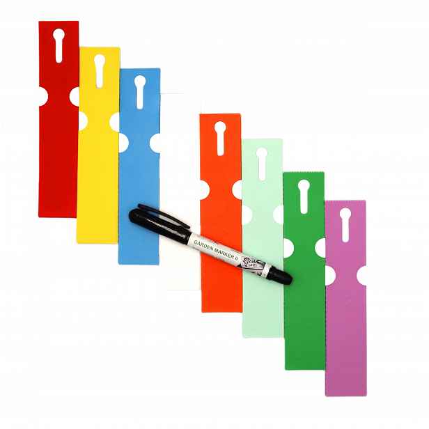 Marker ll+ Etikety 8 barev smyčkové pro popis rostlin 163 mm x 33 mm (33 x 163)