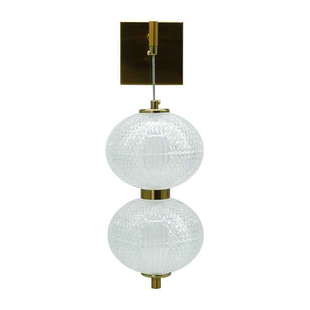 Nástěnné svítidlo zlaté 2 koule 30W Led 3000 lm 4000K Amerilla IdeaLED
