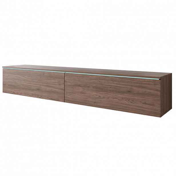 P & B NÍZKÁ KOMODA, barvy ořechu, 180/30/33 cm
