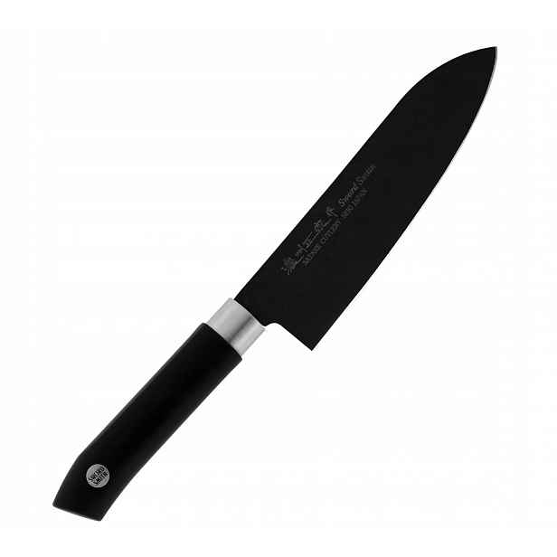 Satake Sword Smith Black Nůž japonský Santoku 17 cm