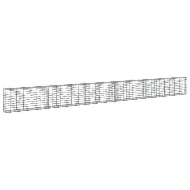 vidaXL Gabion s drátem 5 mm a síťkou 5x10 cm 550x20x50 cm