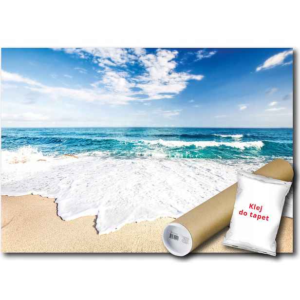Vinylová Fototapeta Moře Oceán Pláž Vlny Nebe Pohled Krajina 152x104