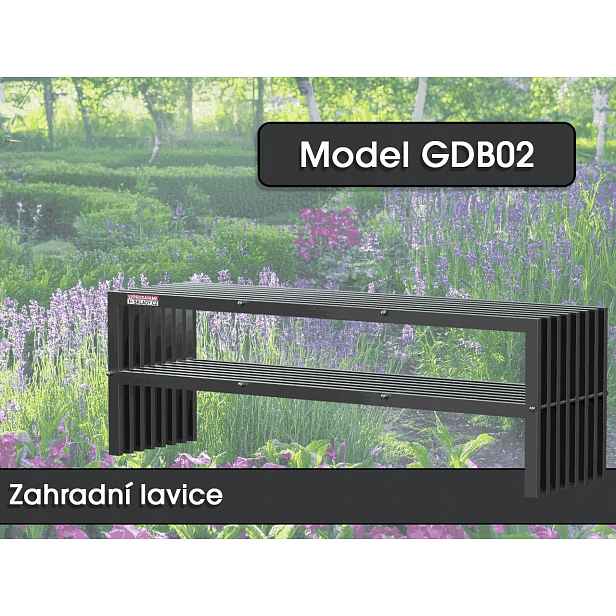 Zahradní lavice GDB02, 150 x 50 x 40 cm