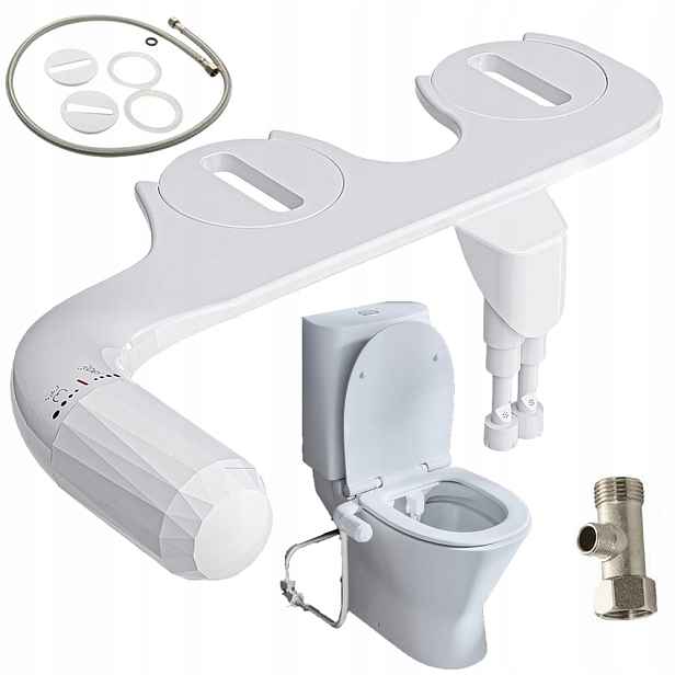 Bidet Na Wc, Mycí Nástavec Na Bidet, Dvojitá Tryska, Sada