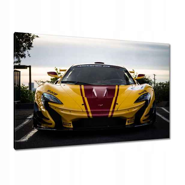 Obrazy 120x80 Žluté sportovní auto
