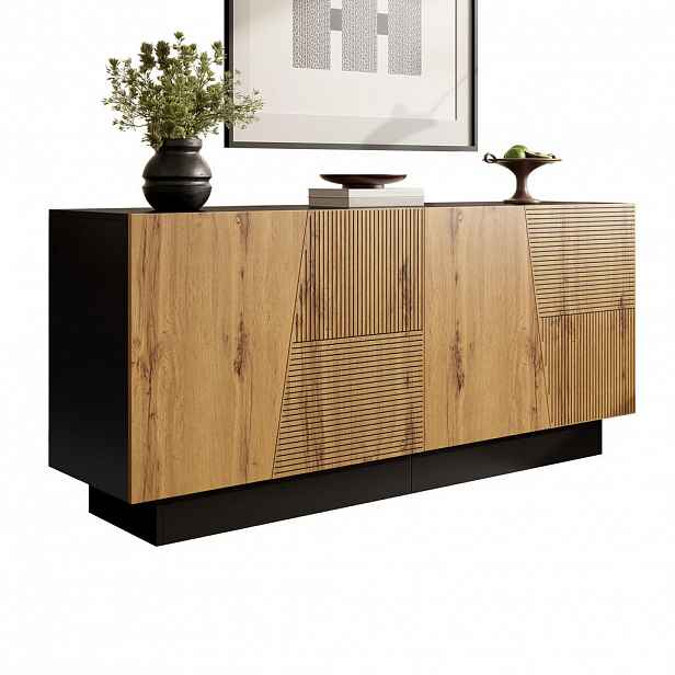 FLIEKS KOMODA 160cm Geometrický design Police Moderní