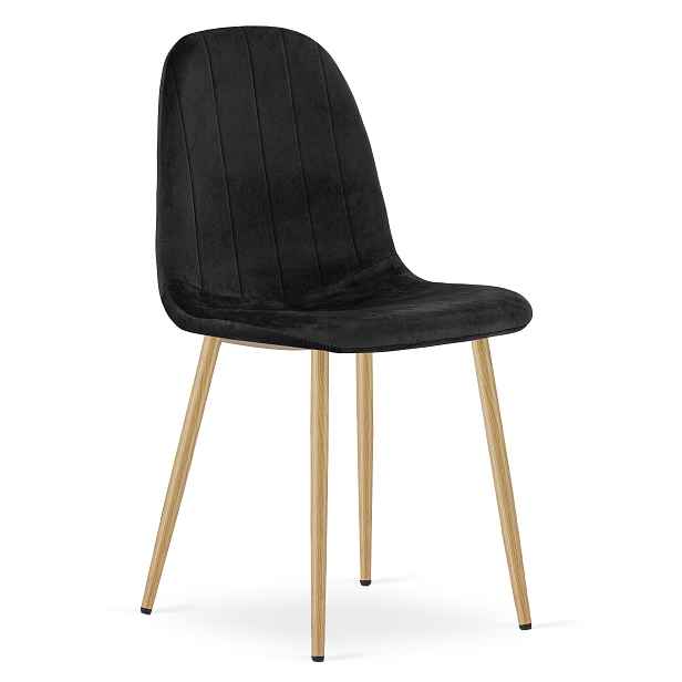 Jídelní židle PADVA VELVET, černá