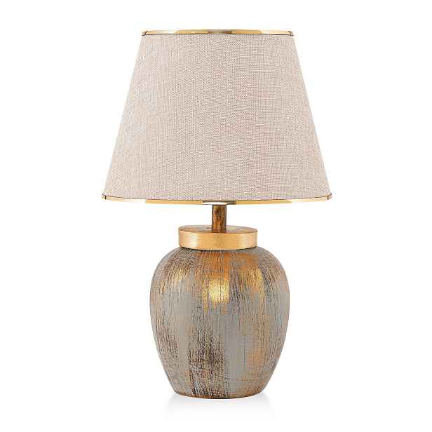 Opviq Stolní lampa Casypo krémová/zlatá