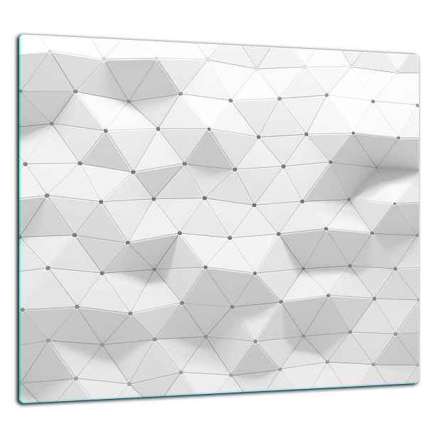 Skleněná Ochranná Deska Panel Lepidlo 65x60 Bílá