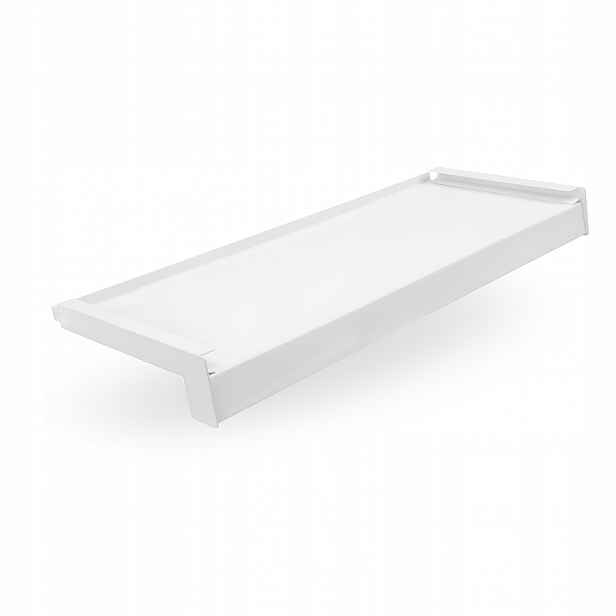 Vnější parapet Alu hliníkový krytky šířka 35 cm délka 80 cm Bílá