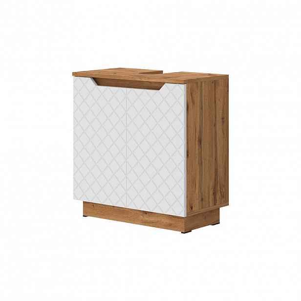 Vicco ZÁKLADNÍ SKŘÍŇKA POD UMYVADLO Lotta Bílá 59.8 x 62.1 cm se 2 dveřmi