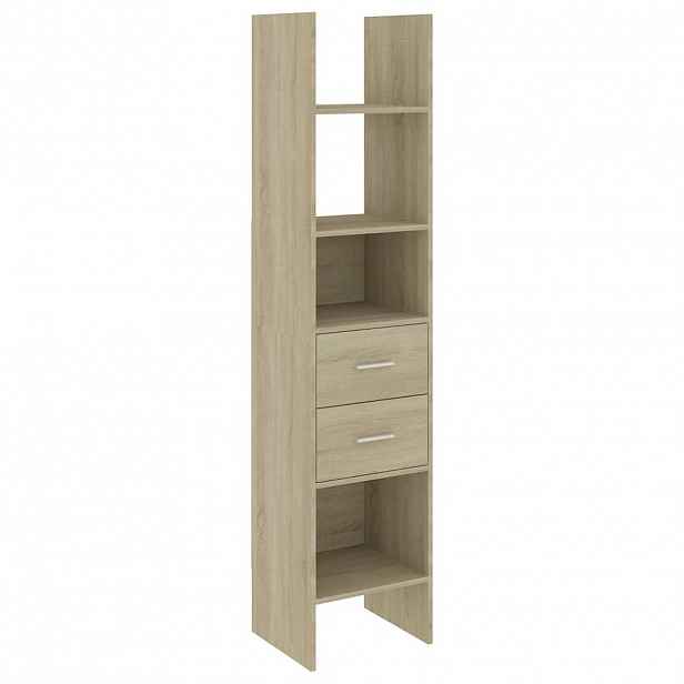 vidaXL Knihovna dub sonoma 40 x 35 x 180 cm kompozitní dřevo