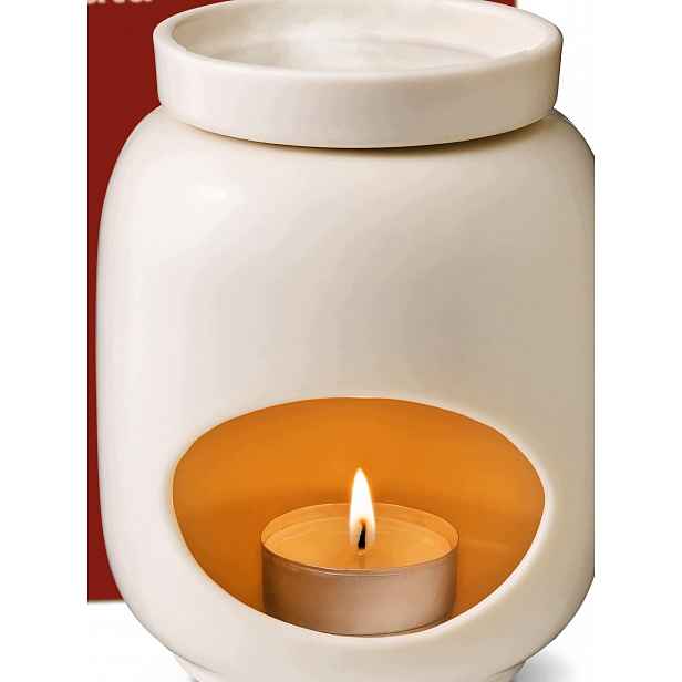 Aromalampa Vonný Krb 75 ML Na Oleje Vosk Tealight Bílý
