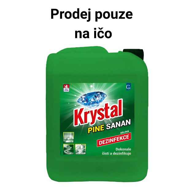 KRYSTAL Pine Sanan - alkalický čistící a dezinfekční gel 5l