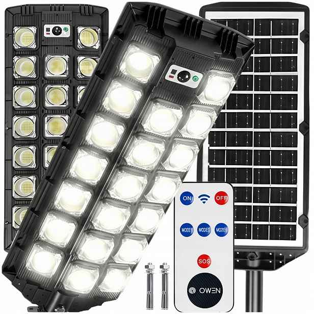 Solární Zahradní Lampa Venkovní 2200W Led Pouliční S Pohybovým Senzorem