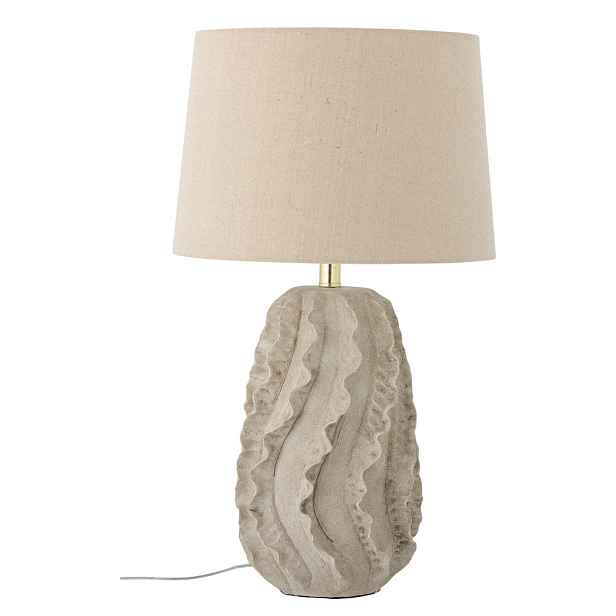 Béžová stolní lampa s textilním stínidlem (výška 64 cm) Natika – Bloomingville