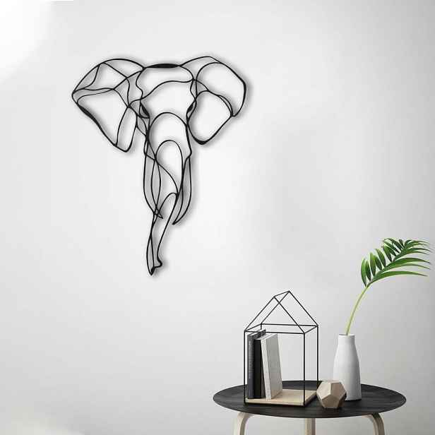 Dekorativní kovový doplněk na zeď Elephant 2